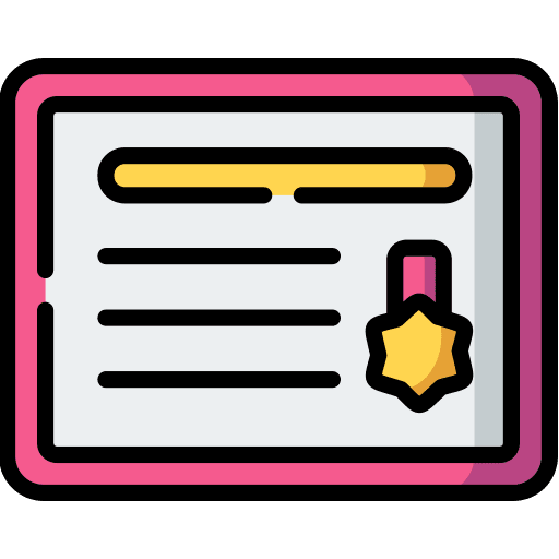 Certificate certificate education award icon