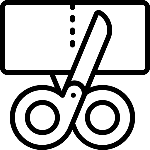 Cutting paper final cut cutting icon