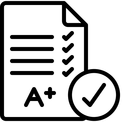 Exam archive document test icon