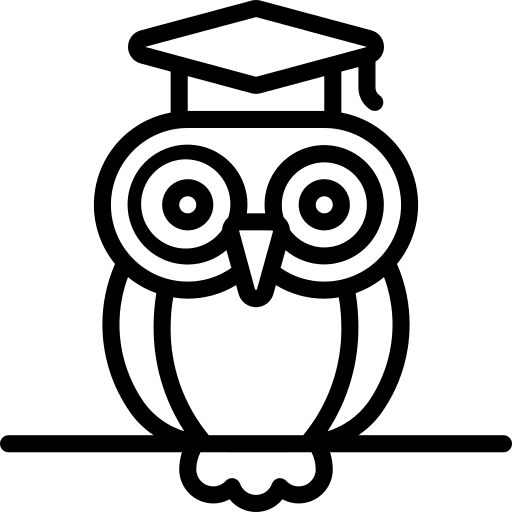 Owl owl bird wisdom icon