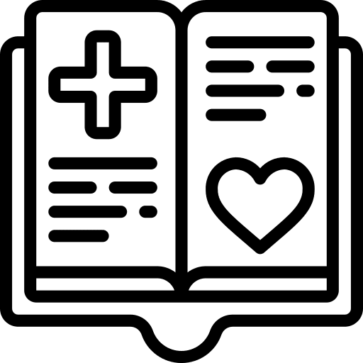 Book medical reading literature icon