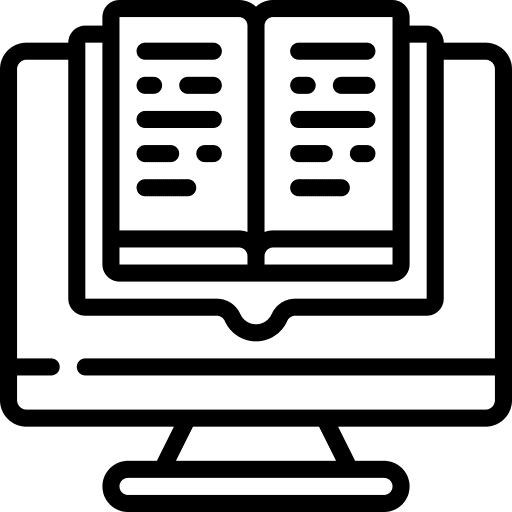 Ebook learning high school university icon