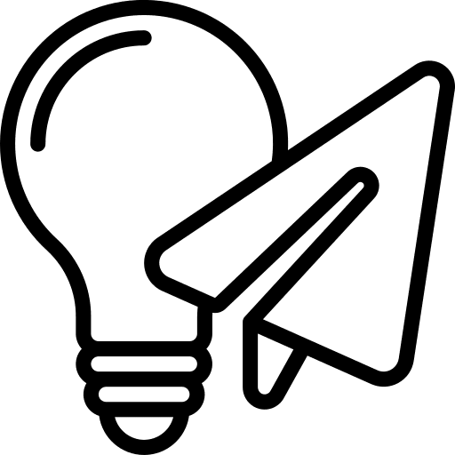 Idea idea light bulb share icon