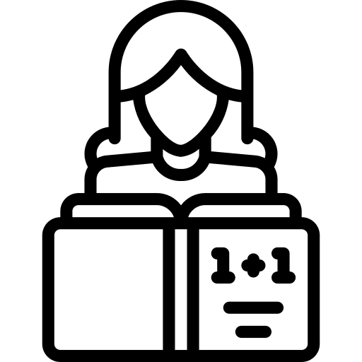 Maths avatar algebra learning icon