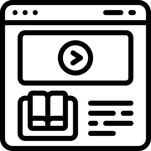 Online course school university browser icon