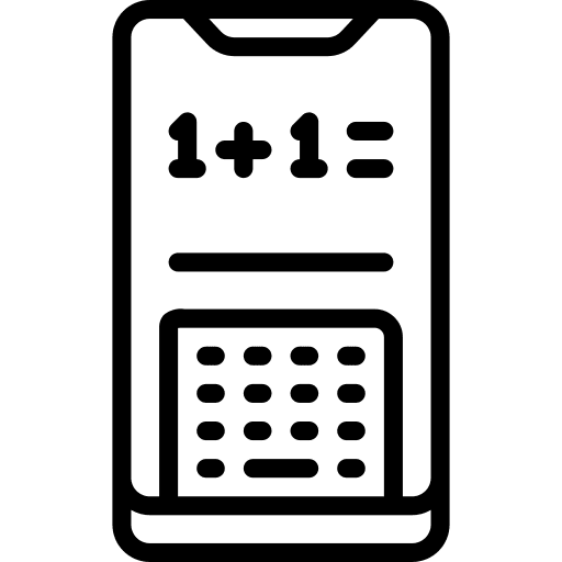Calculator cellphone calculator smartphone icon