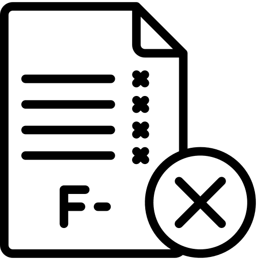 Exam document education test icon