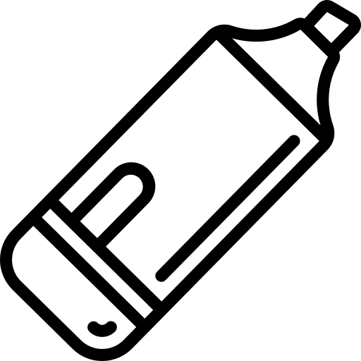 Highlighter marker draw art and design icon