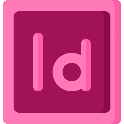 Adobe indesign editor interface graphic design icon