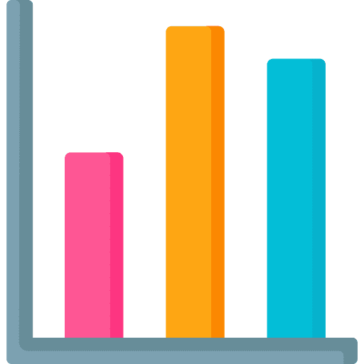 Column graphic stacked graph icon