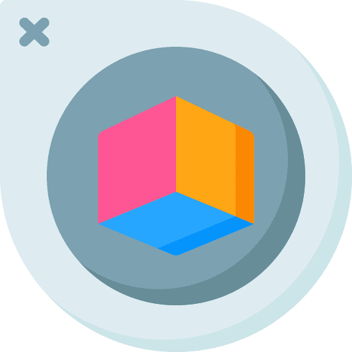 Perspective cube graphic tool graphics editor icon Perspective cube graphic tool graphics editor icon