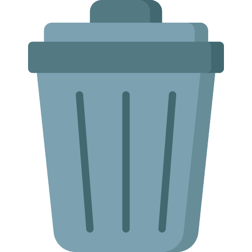Trash trash bin bin can icon