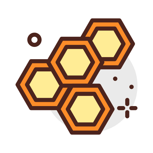 Honey honey vegan organic icon