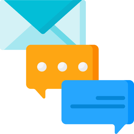 Revision envelope chat bubble edit tools icon Revision envelope chat bubble edit tools icon