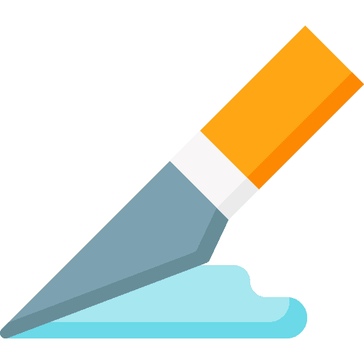 Slice knife tool cut icon Slice knife tool cut icon