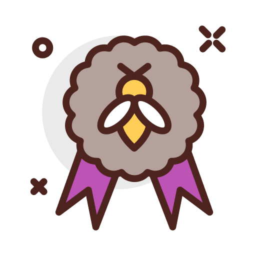 Award farming and gardening insect award icon
