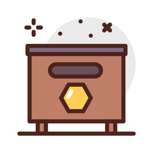 Bee hive bee hive colony bees icon