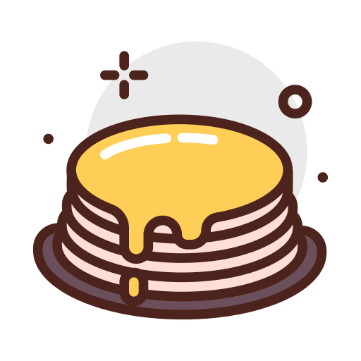 Pancake cookie cheesecake pancake icon