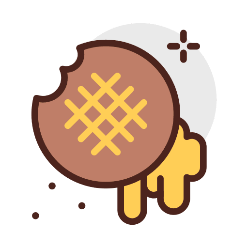 Cookie food and restaurant honey cookie icon