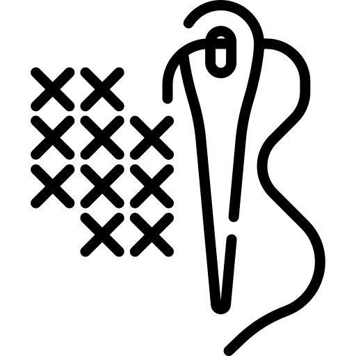 Cross stitch stitching miscellaneous handcraft icon