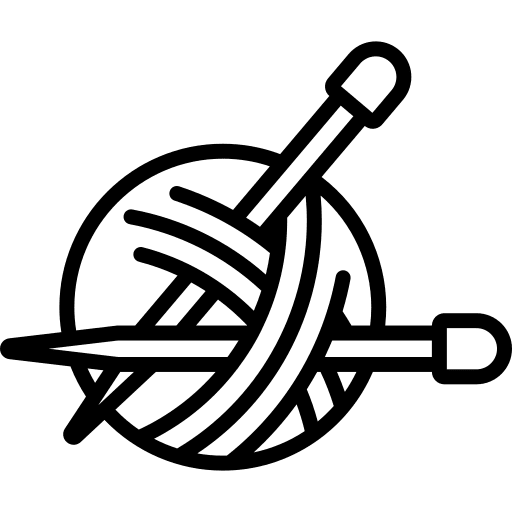 Knitting yarn ball thread ball icon