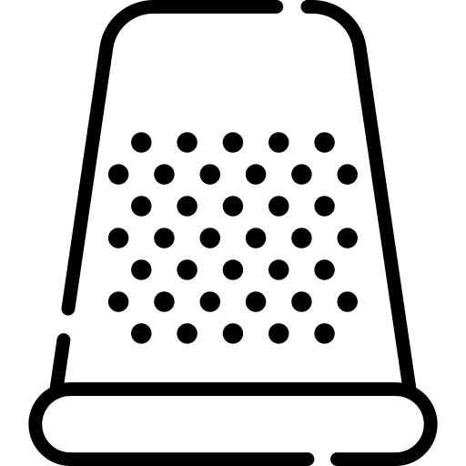 Thimble fashion designer thimble needle protector icon Thimble fashion designer thimble needle protector icon