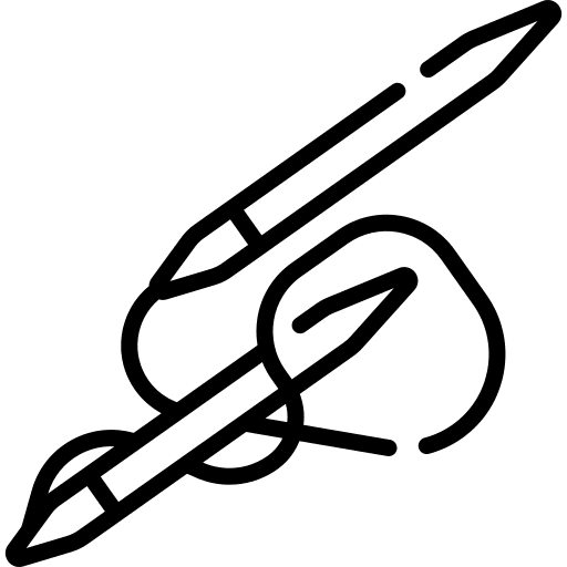 Knitting needles fashion pointed needles icon Knitting needles fashion pointed needles icon