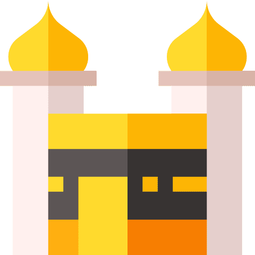 Mecca architecture and city sacred islam icon