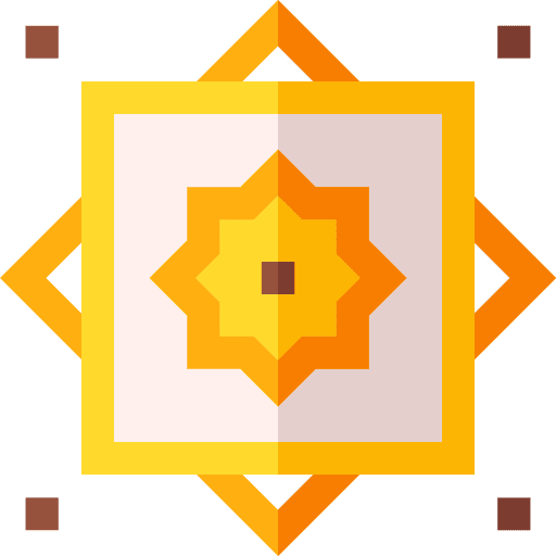 Rub el hizb shapes muslim religious icon