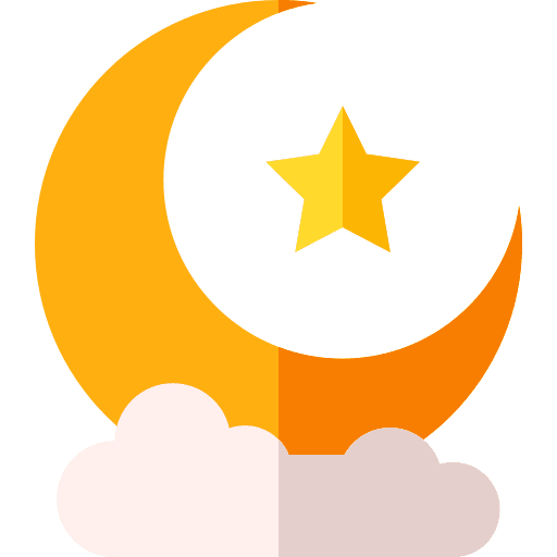 Half moon cultures miscellaneous astronomy icon Half moon cultures miscellaneous astronomy icon