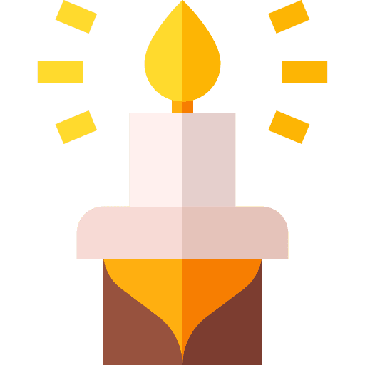 Candle candle birthday and party candlestick icon Candle candle birthday and party candlestick icon