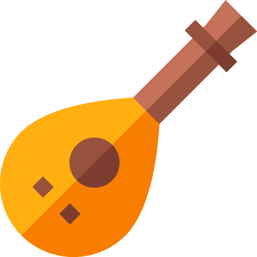 Lute lute music and multimedia string instrument icon Lute lute music and multimedia string instrument icon