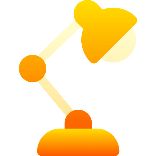 Desk lamp technology light edit tools icon