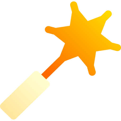 Magic wand witchcraft spell magic wand icon