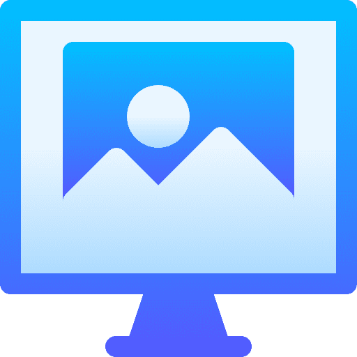 Monitor design art and design picture icon