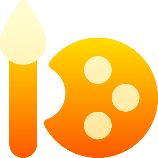 Paint palette art interface edit tools icon