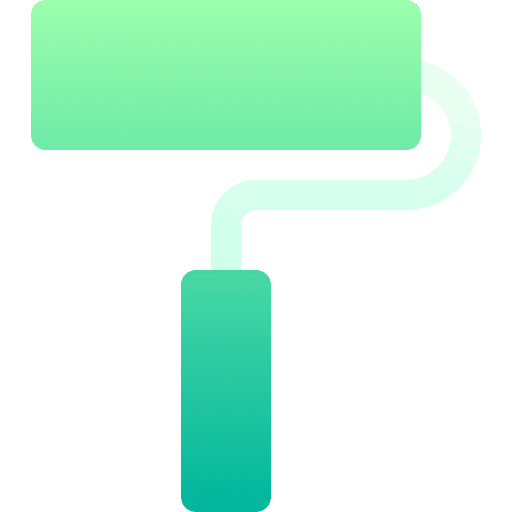 Paint roller edit tools brush art and design icon