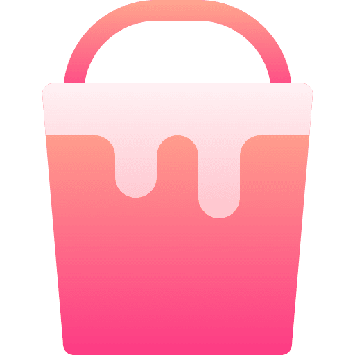 Paint bucket construction and tools container edit tools icon