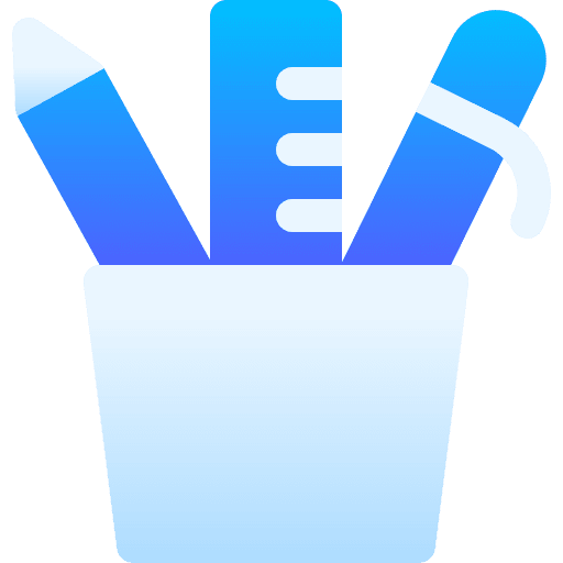 Pencil case education pencil case office material icon