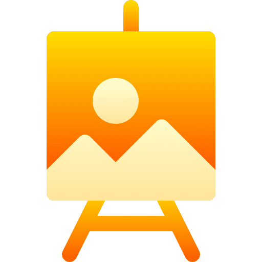 Picture design art canvas icon