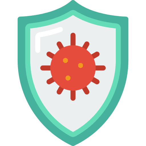 Protection virus coronavirus sick icon