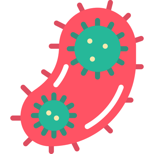 Bacteria coronavirus covid 19 healthcare and medical icon