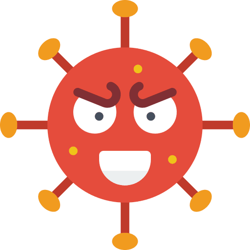 Bacteria covid 19 biology coronavirus icon