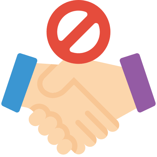 Handshake handshake infection coronavirus icon