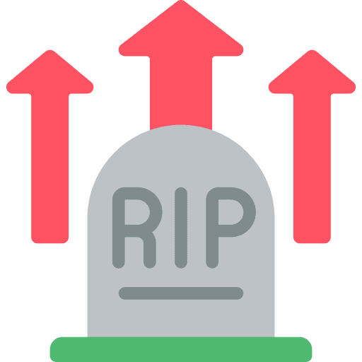 Death healthcare and medical covid 19 bacteria icon