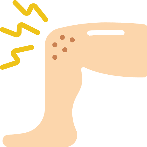 Knee covid 19 coronavirus sick icon