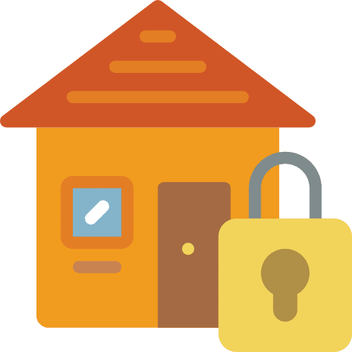 Locked house covid 19 locked house biology icon