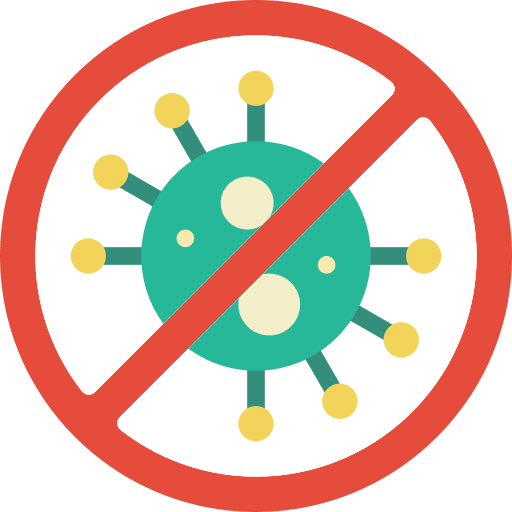 No virus medical biology healthcare and medical icon