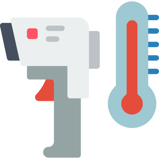 Temperature sensor healthcare and medical sick virus icon