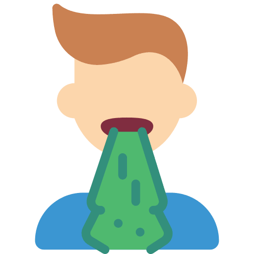 Vomiting sick coronavirus vomiting icon